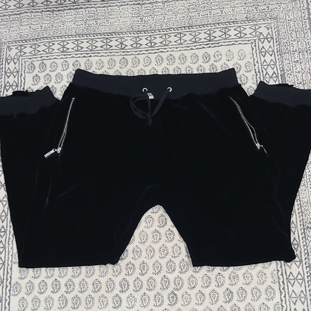 COOGI Black Velour Joggers (Rare) - Picture 9 of 16